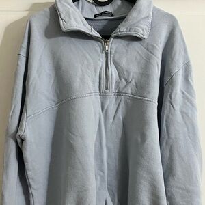 Brandy Melville Baby Blue Collared Sweater